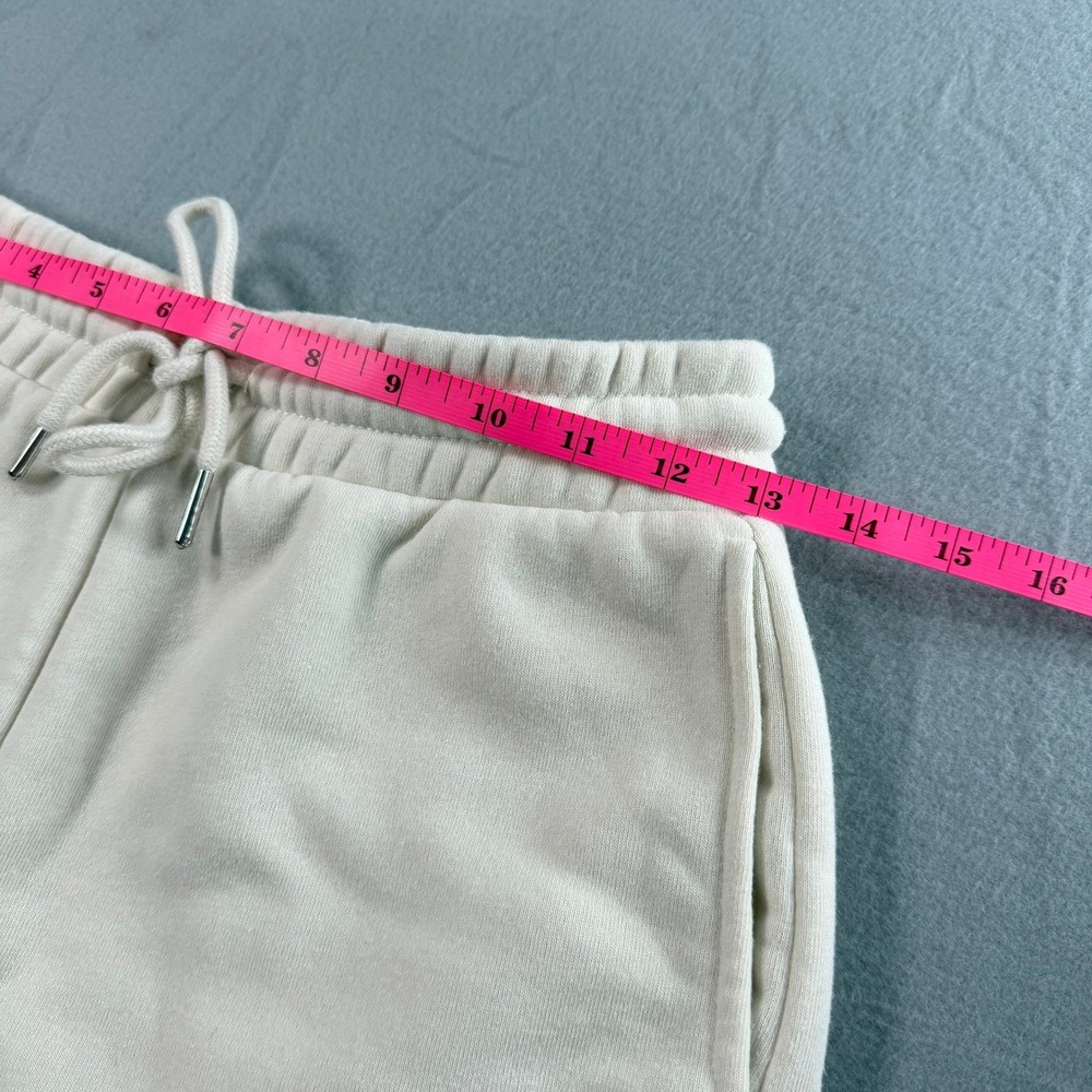 Manifest Offline Women's Cream Fleece Sweatshorts XS Minimalist Loungewear - Picture 4 of 5